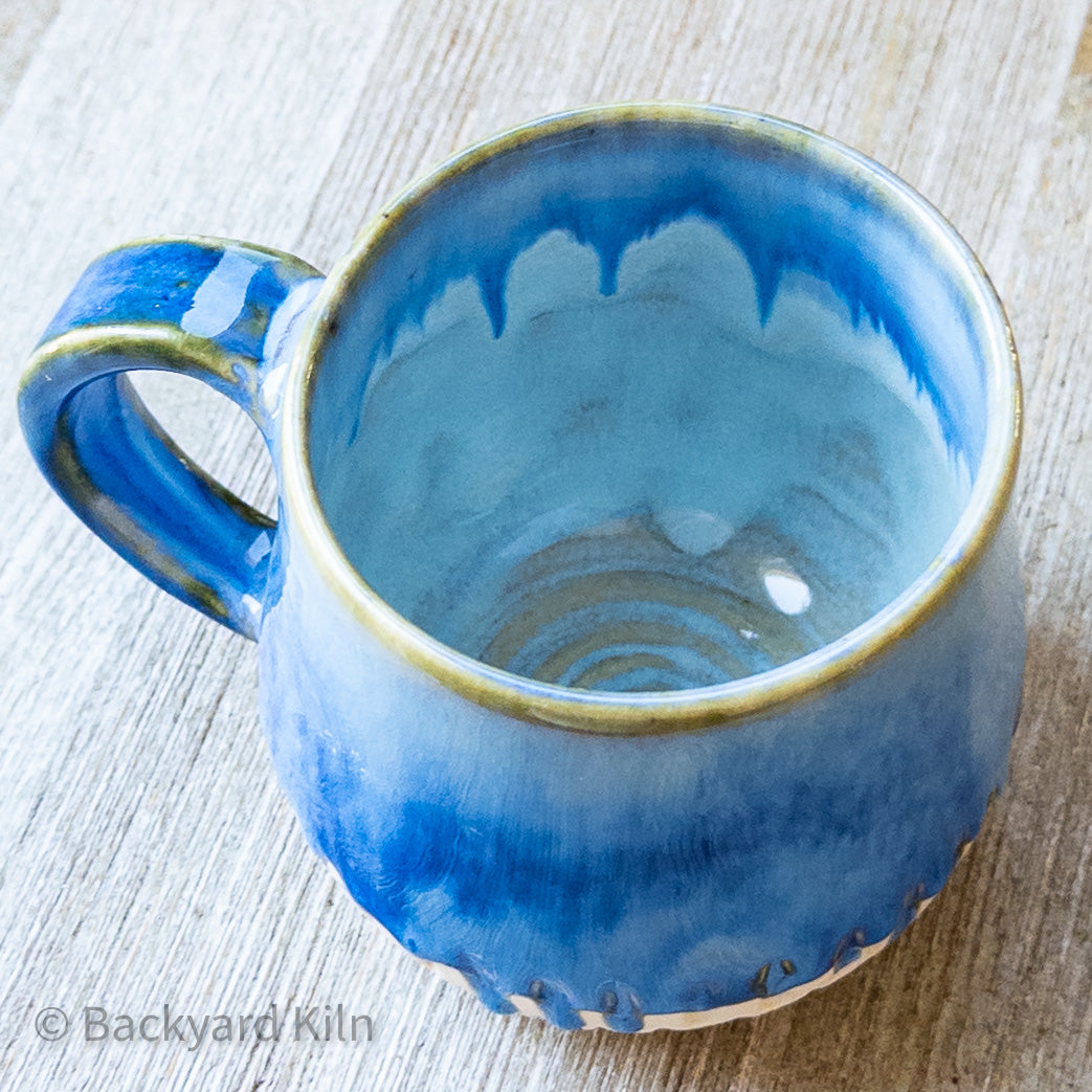 Carved Blue Melt Mug Medium by Taylor