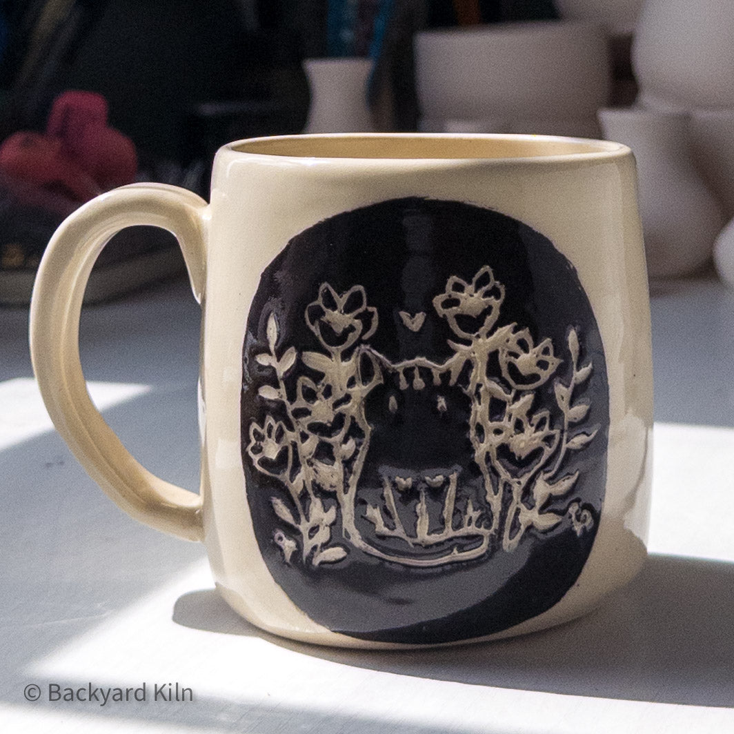 Scandi Black Cat Mug by Taylor