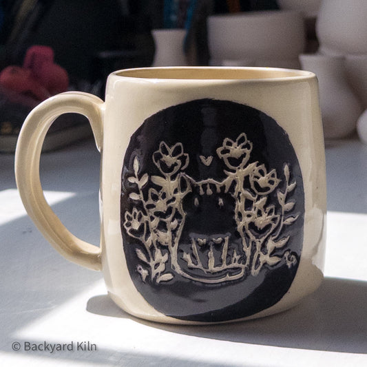 Scandi Black Cat Mug by Taylor