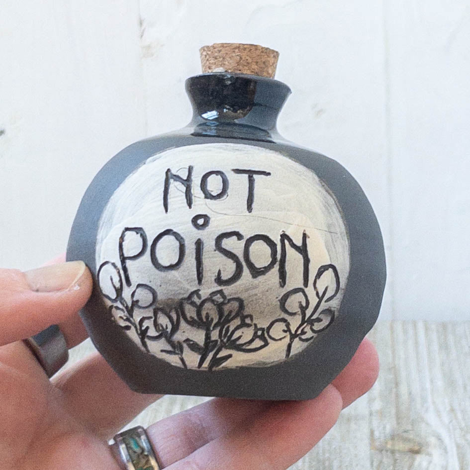 Not Poison Bottle/Inkwell/Pill Jar - Taylor