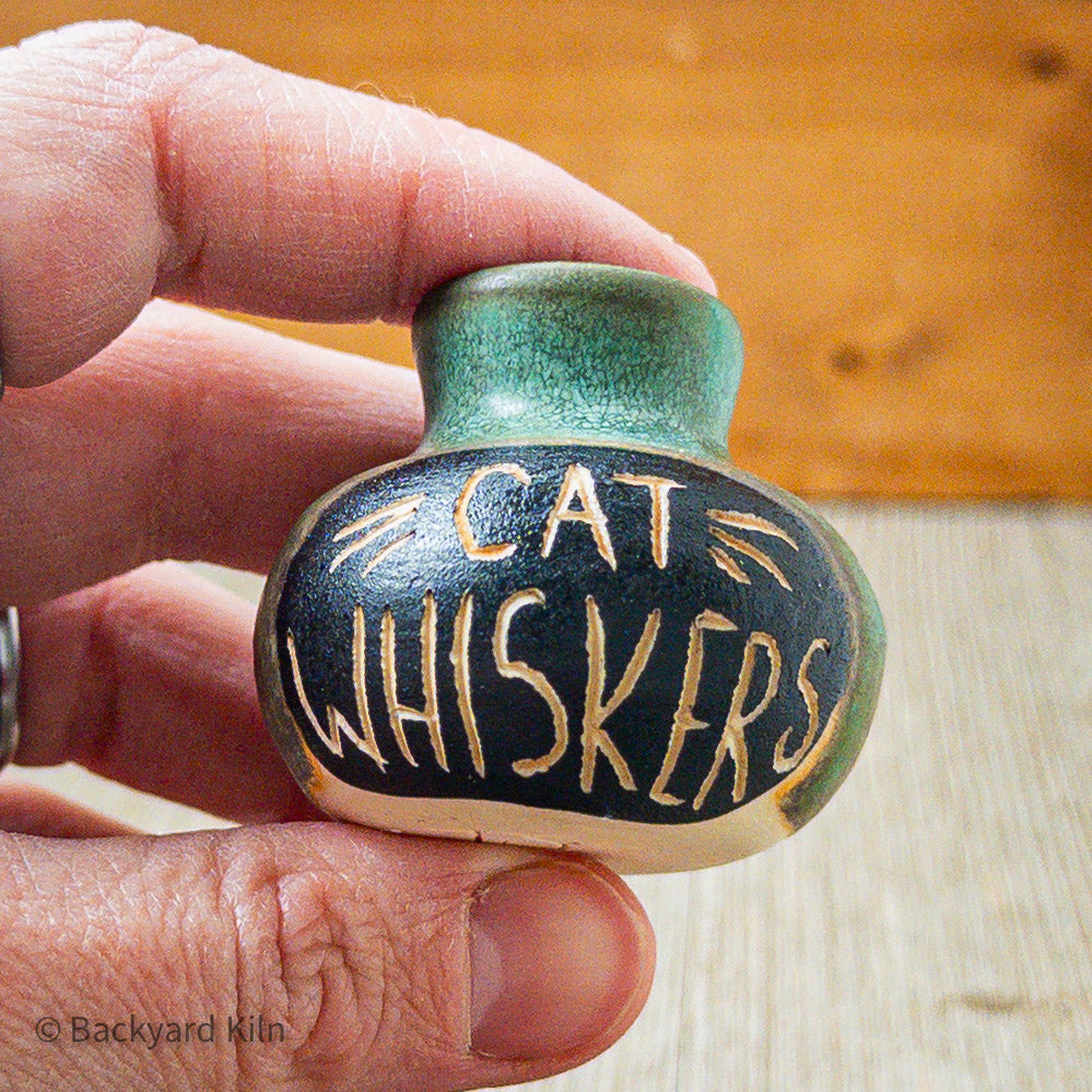 Weathered Turquoise Mini Cat Whiskers Vase by Taylor