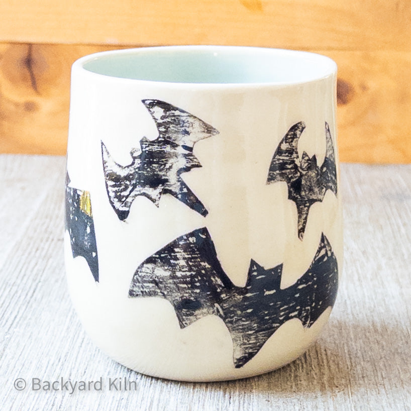Printed Bats Tumbler Light Blue 1 - Taylor