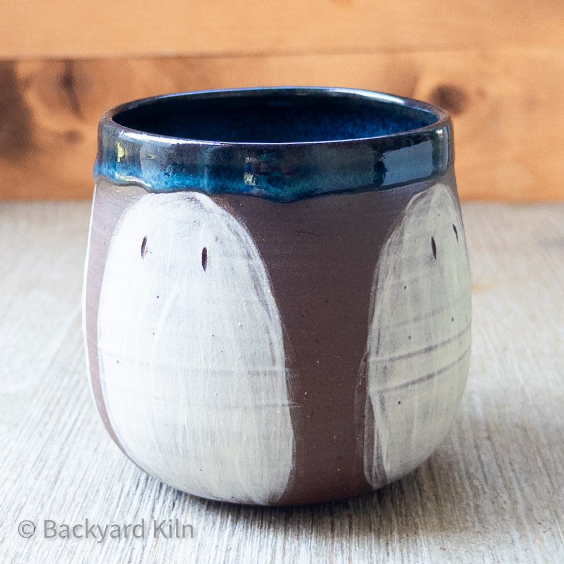 Med Ghost Mug, Blue Glaze 1 by Taylor