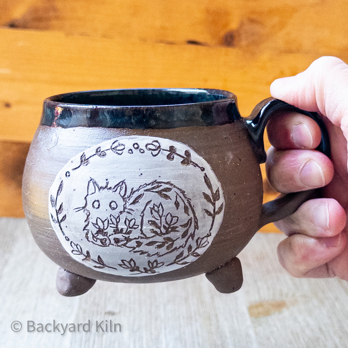 Long Hair Scandi Cat Cauldron Mug by Taylor
