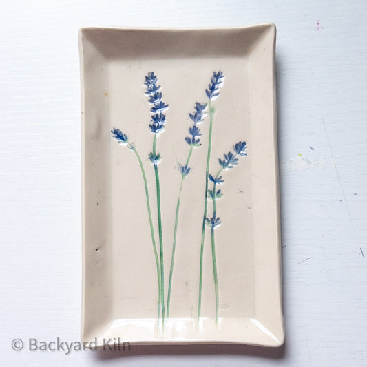 Medium Rectangle Lavender Tray - Taylor