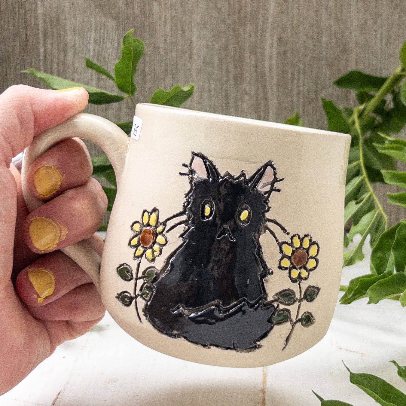 13 oz Black Cat Mug - Taylor