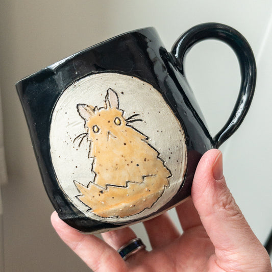 SECOND 13 oz Fluffy Orange Cat Mug - Taylor