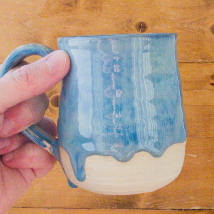Blue Drippy Mug - Taylor