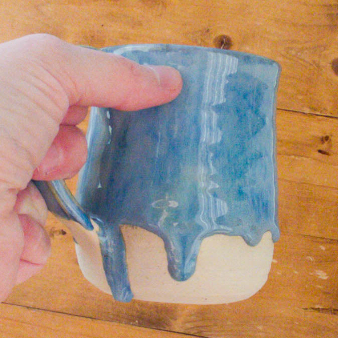 Blue Drippy Mug - Taylor