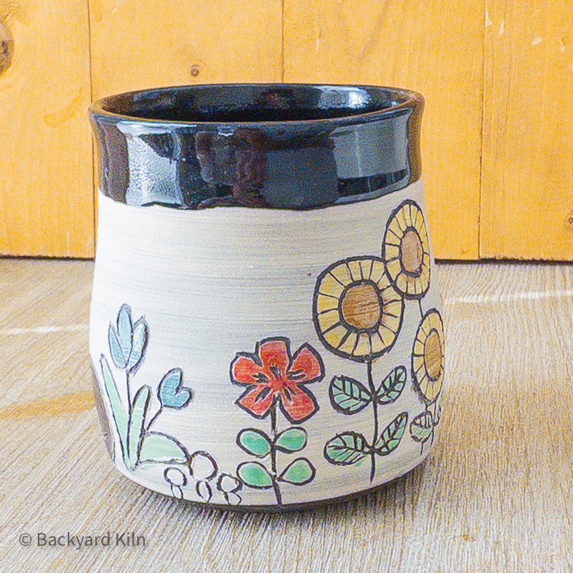 Scandi Garden Tumbler #4 with Cat - Taylor