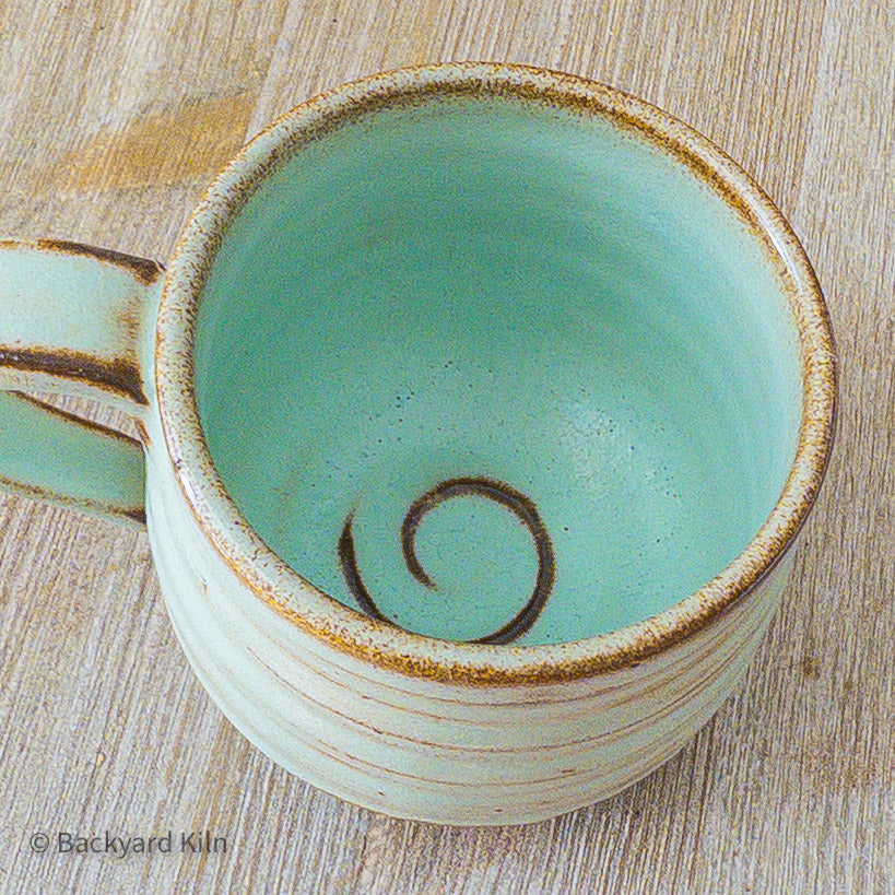 Weathered Aqua Mug #1 - Taylor