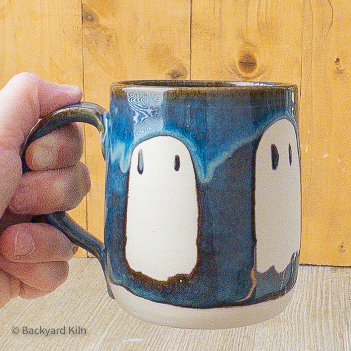 4 Ghost Mug, Dark Blue - Taylor