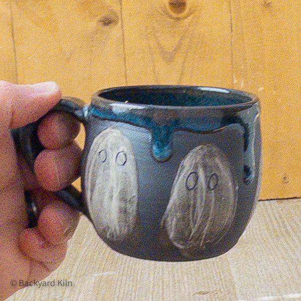 Mini Slip Ghost Mug, Blue - Taylor