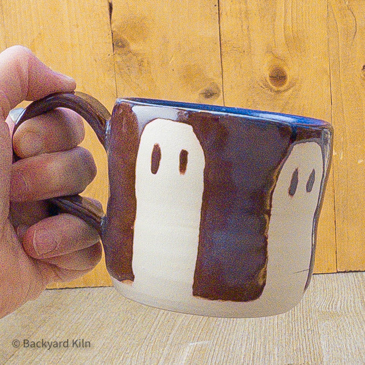 Purple Interior Ghost Mug - Sophie