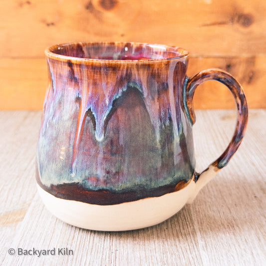 Large Blue/Red Dimensional Mug #2 by Taylor