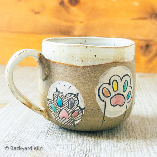 Rainbow Paws Up Mug Small #2 by Taylor