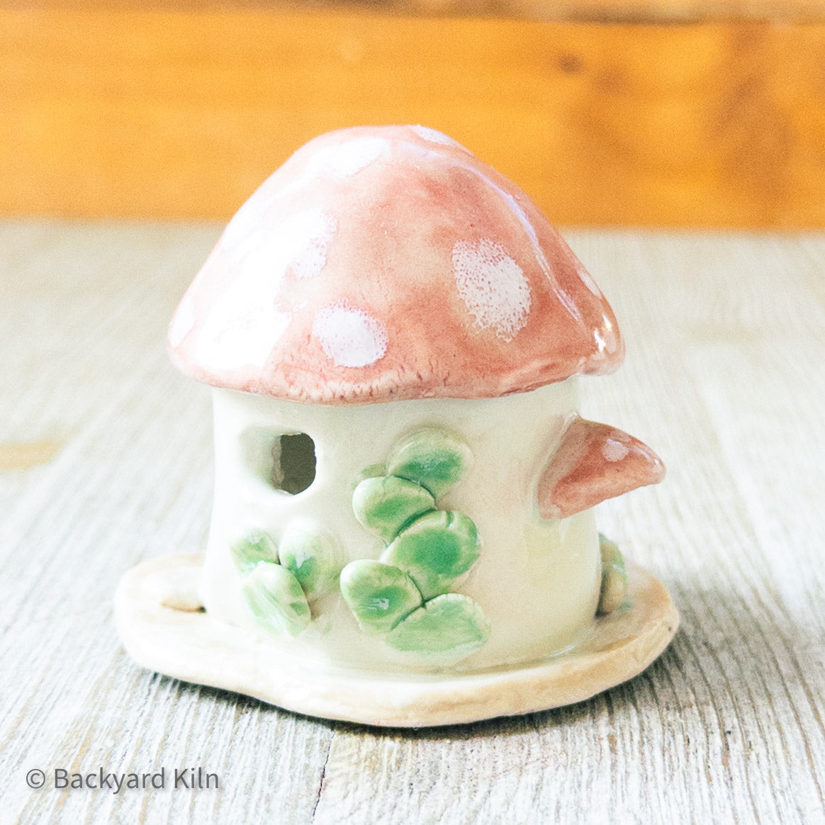 Pastel Mushroom Mini Fairy House by Taylor