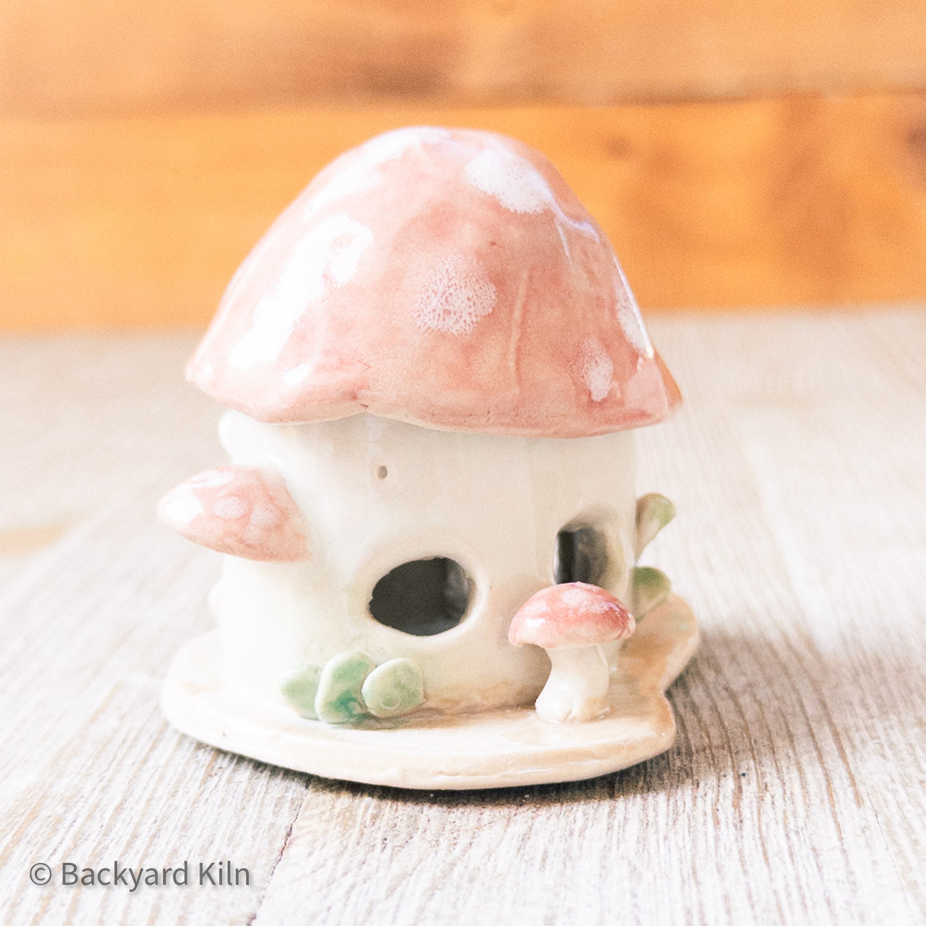 Pastel Mushroom Mini Fairy House by Taylor