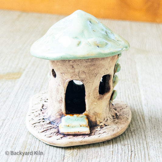 Green Mini Fairy House by Taylor
