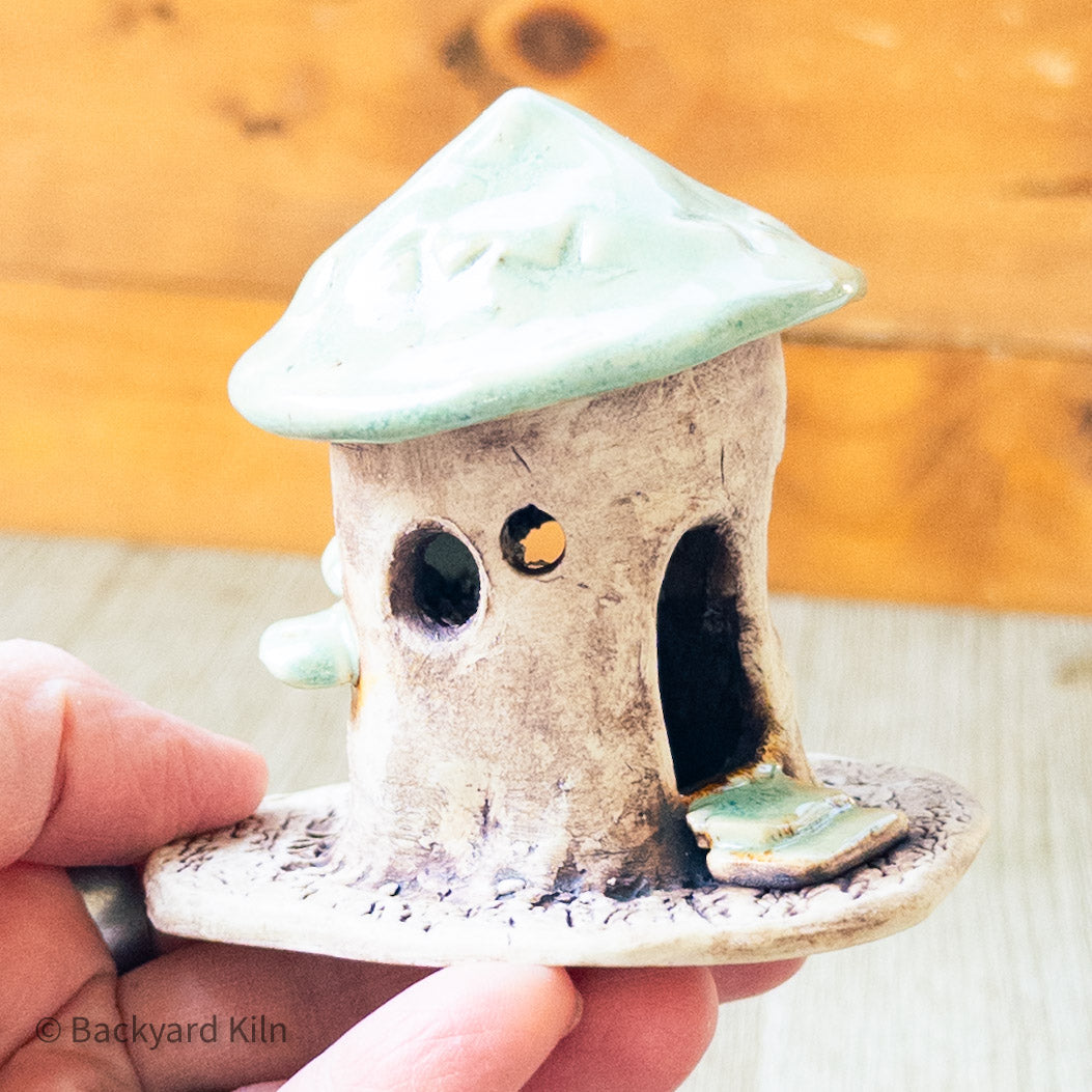 Green Mini Fairy House by Taylor