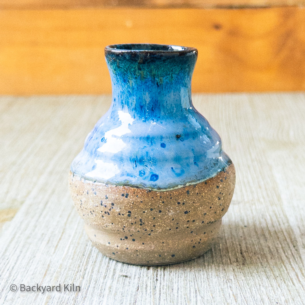 Blue Speckled Mini Vase by Taylor