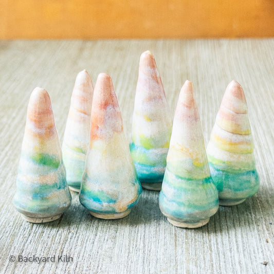 Mini Rainbow Pine Trees, Assorted by Taylor