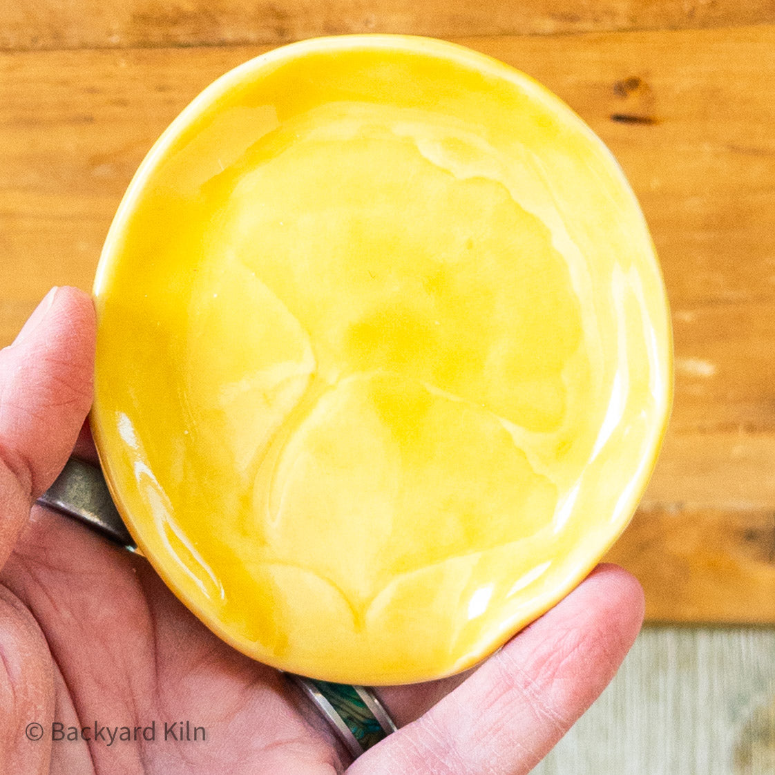 Yellow Ginkgo Leaf Spoon Rest by Taylor