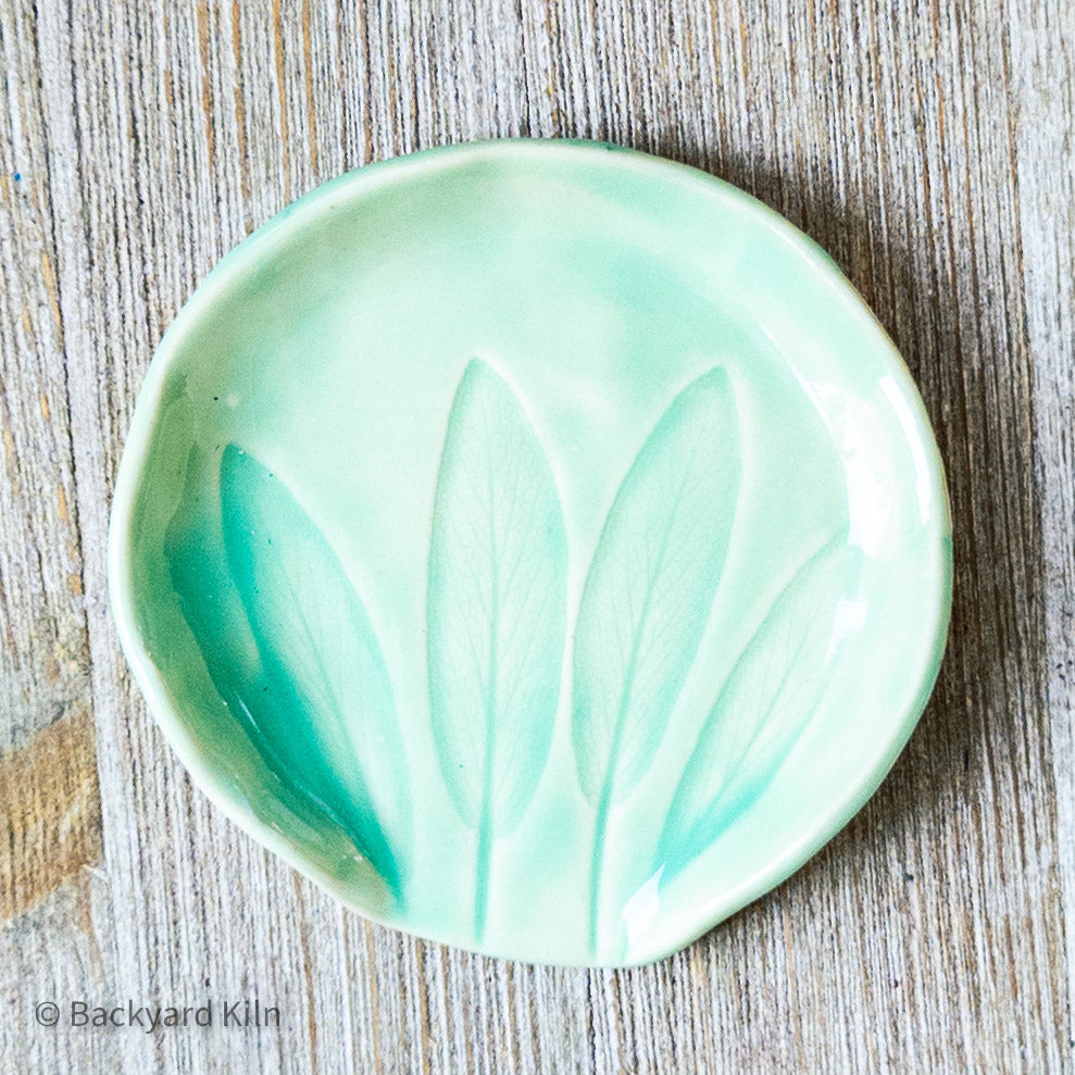 Bright Green Sage Leaf Spoon Rest by Taylor