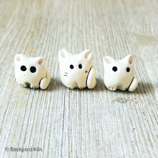 White Mini Cats Assorted by Taylor
