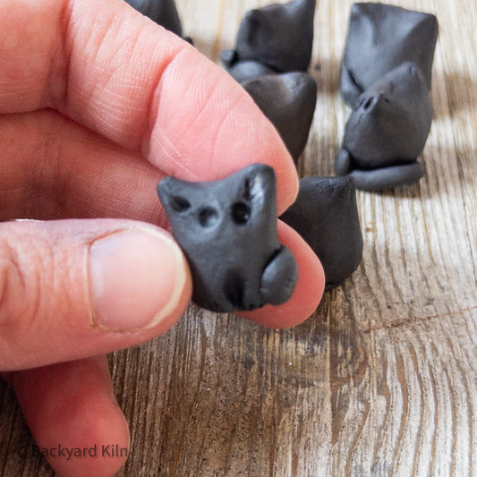 Black Mini Cats without Butts, Assorted by Taylor