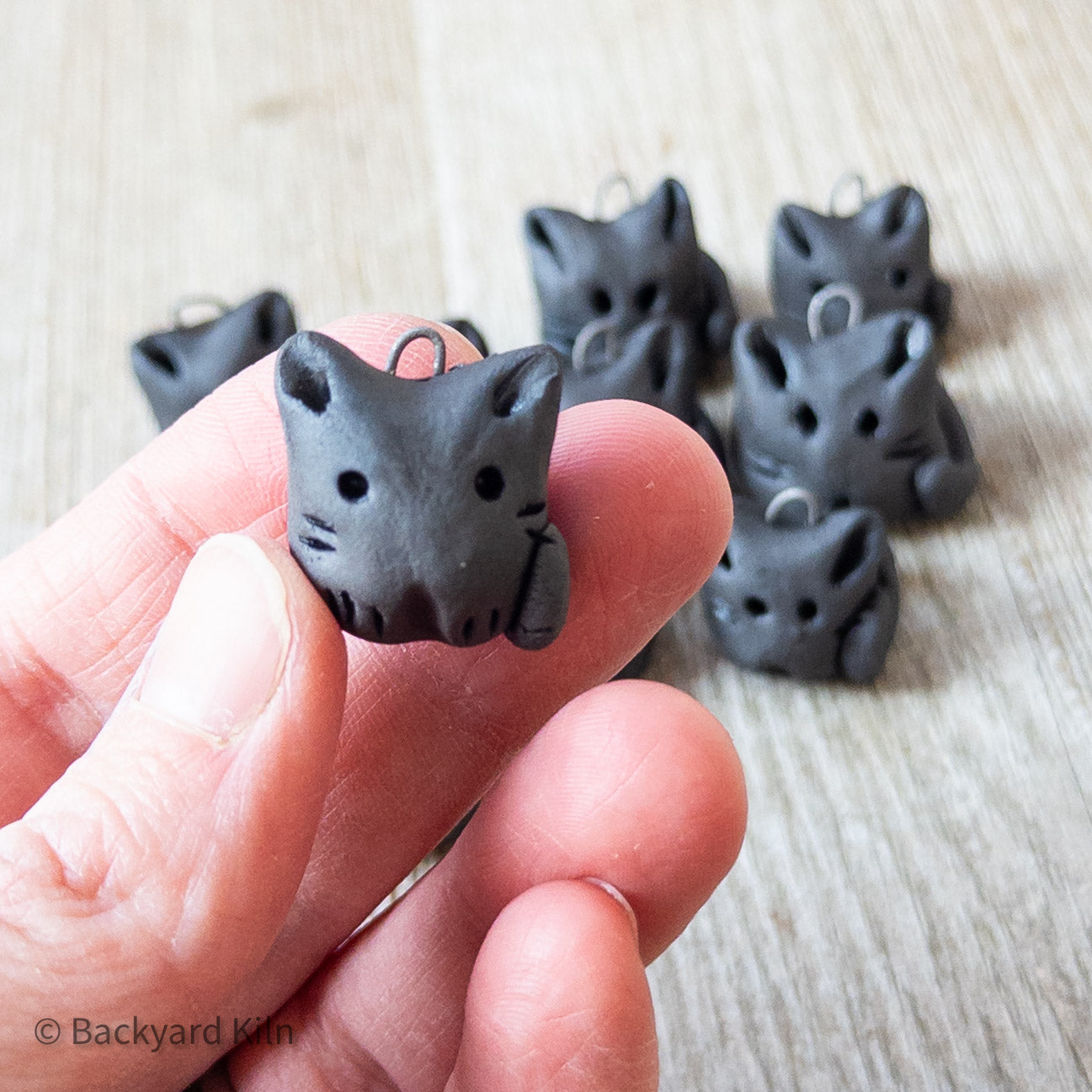 Black Mini Cat Ornaments by Taylor