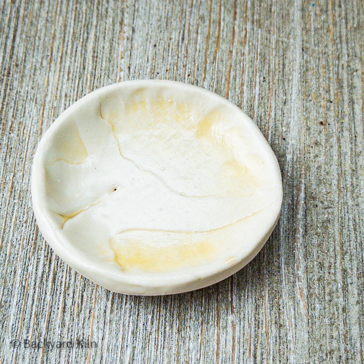 Ginkgo Leaf Dish Round Small - Taylor
