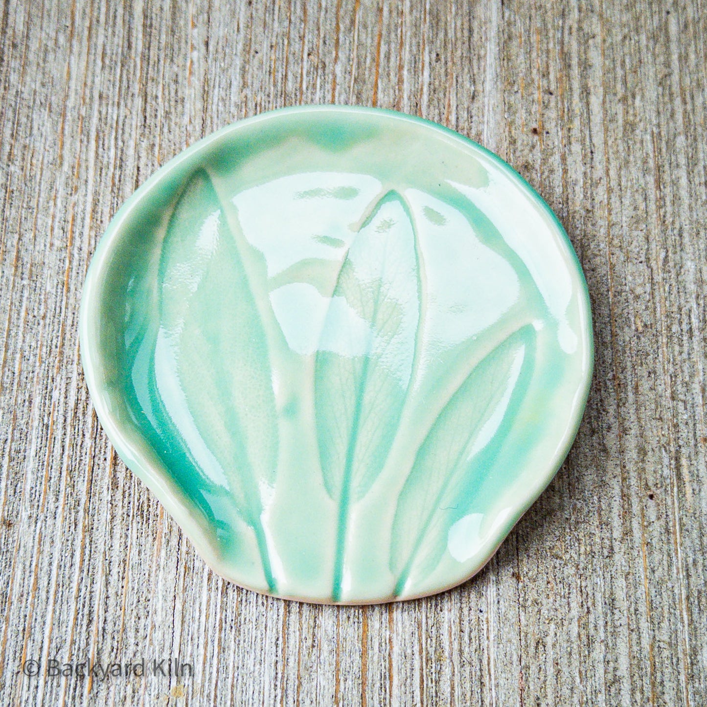 Bright Green Sage Leaf Spoon Rest by Taylor