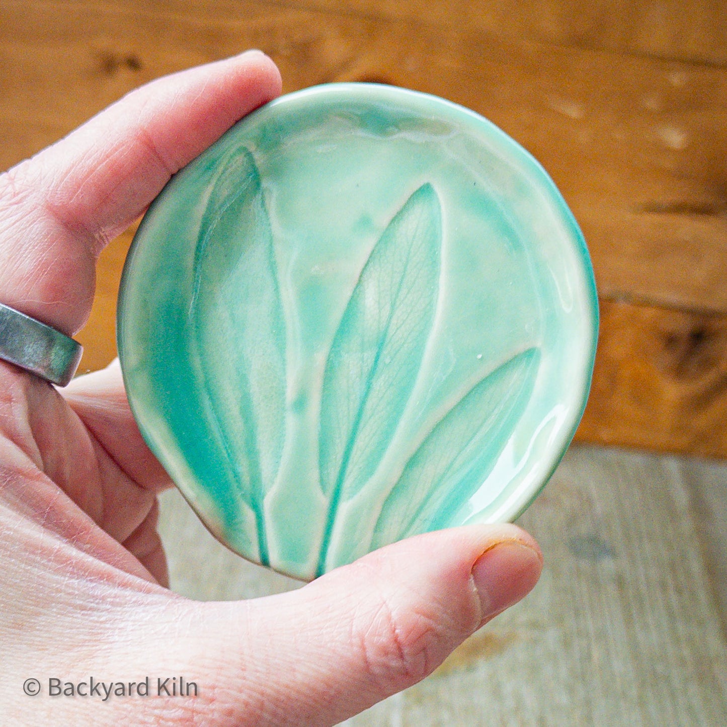 Bright Green Sage Leaf Spoon Rest by Taylor