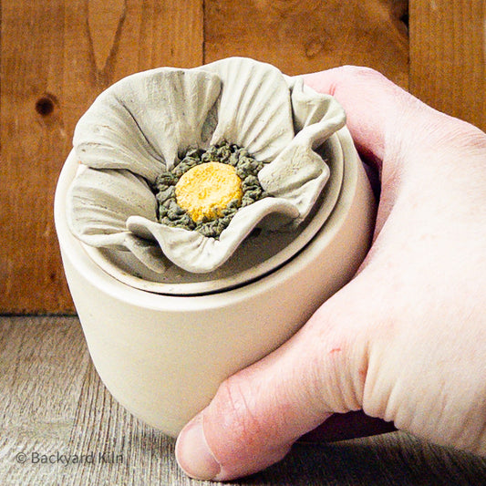 Green Flower Jar by Taylor
