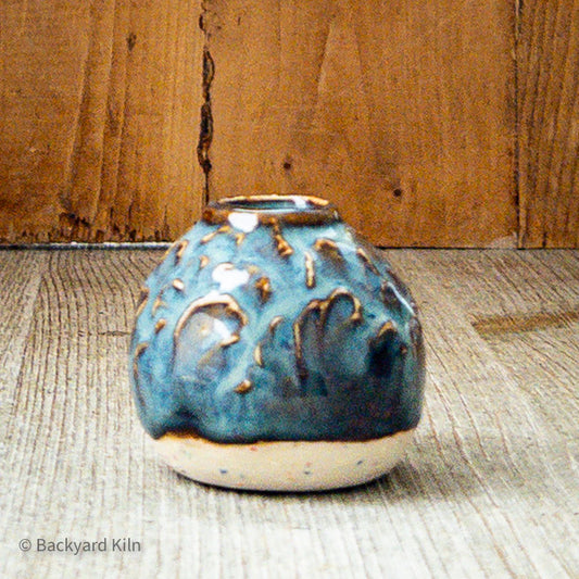 Tiny Blue Blossom Vase by Taylor