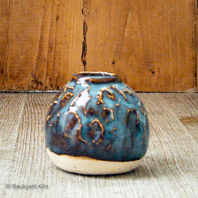 Tiny Blue Blossom Vase by Taylor