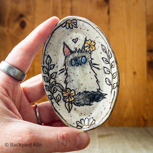 Cat Carved Tray #2 by Taylor