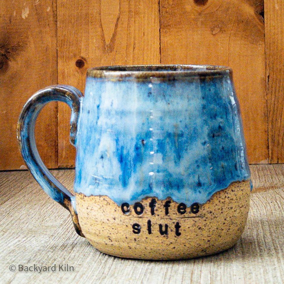 Blue "Coffee Slut" Mug #1 by Taylor