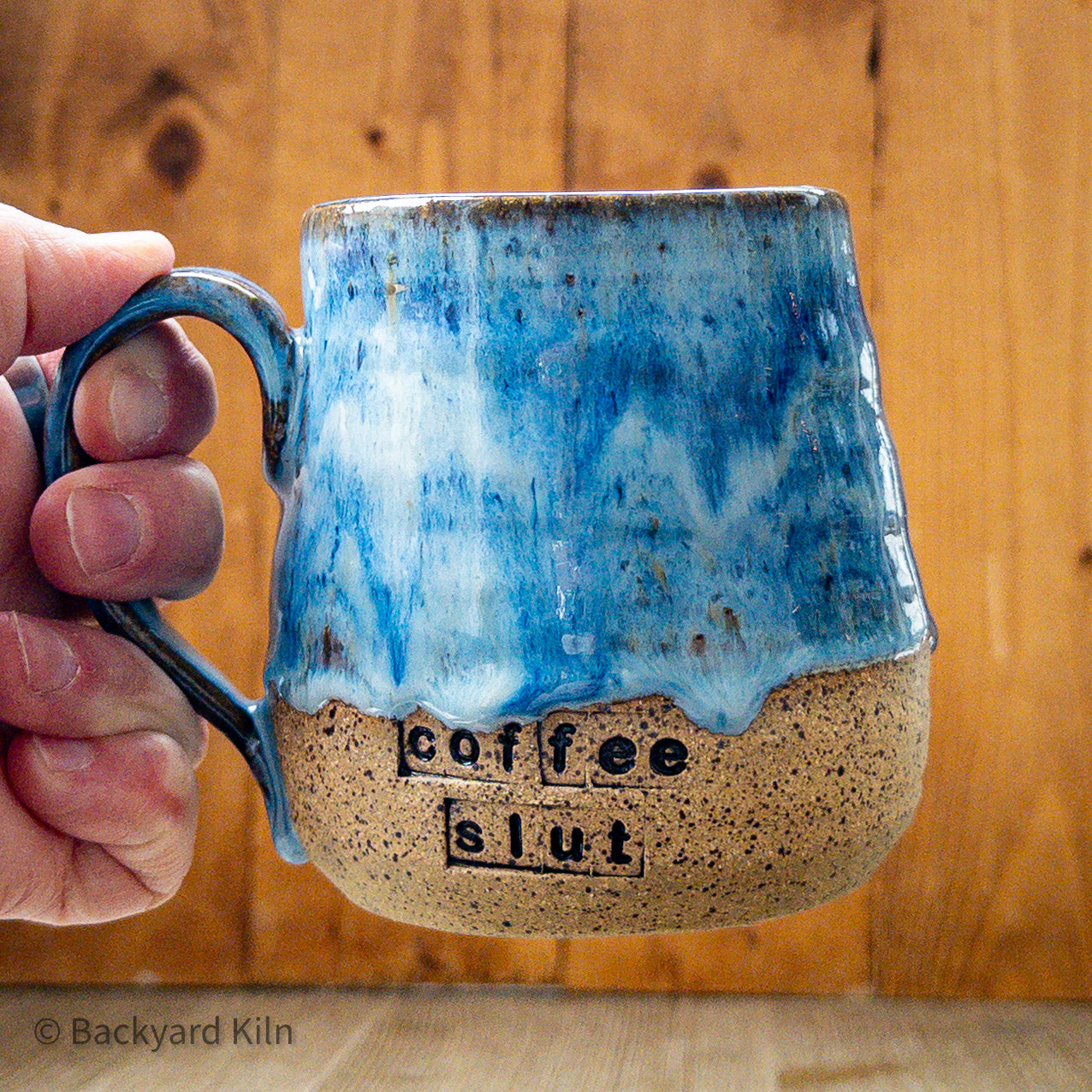Blue "Coffee Slut" Mug #2 by Taylor