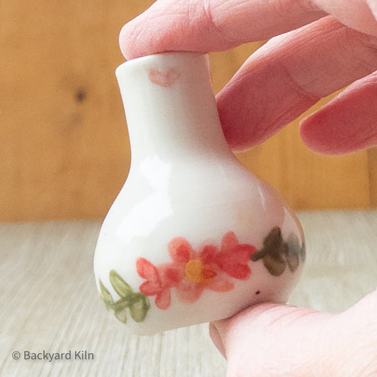 Pink Scandi Floral Mini Vase by Taylor