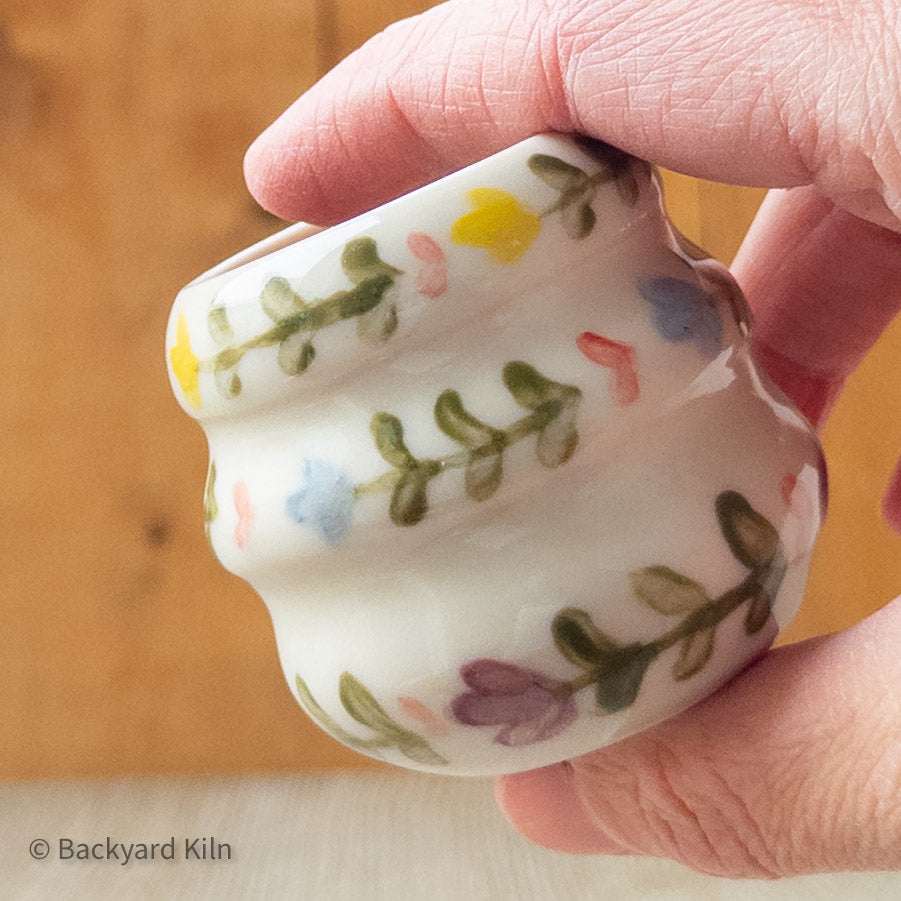 Scandi Pastel Floral Mini Vase by Taylor