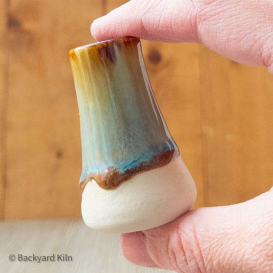 Toasty Blue Mini Vase by Taylor