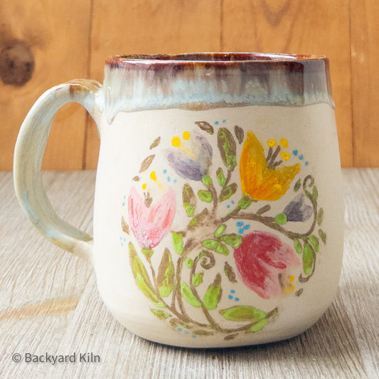 Scandi Floral Circle Mug by Taylor