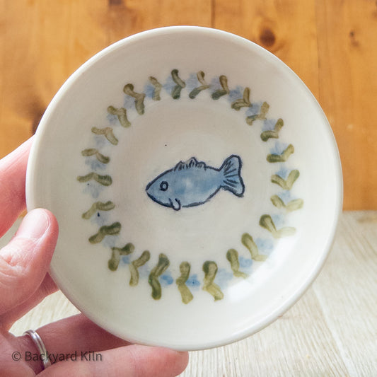 Blue Fish Scandi Pet Bowl by Taylor