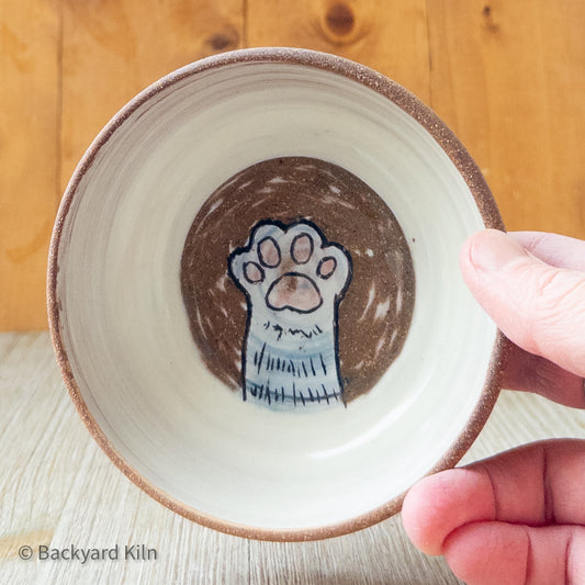 Blue/Violet Paw Pet Bowl by Taylor