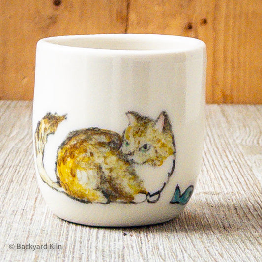 "Marlene" Cat Shot Glass by Hannah and Taylor