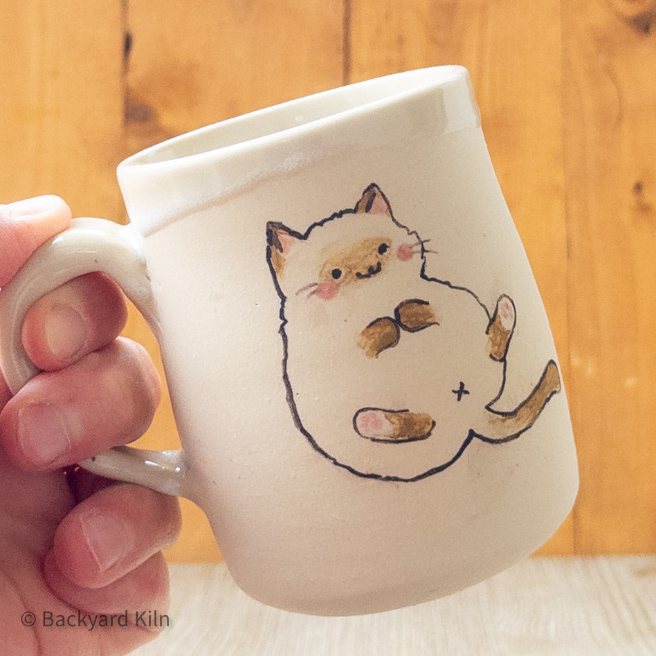 "Au Naturel" Cat Mug by Hannah and Taylor