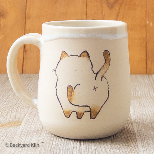 "Damn Right" Cat Mug by Hannah and Taylor