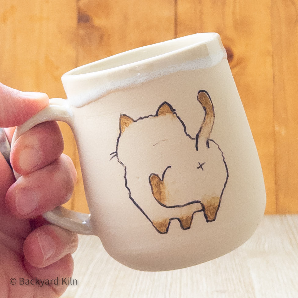 "Damn Right" Cat Mug by Hannah and Taylor